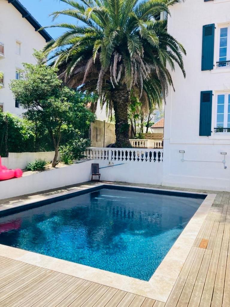 Charming 1 Bedroom Flat, Biarritz Center With Pool And Car Park Exteriör bild